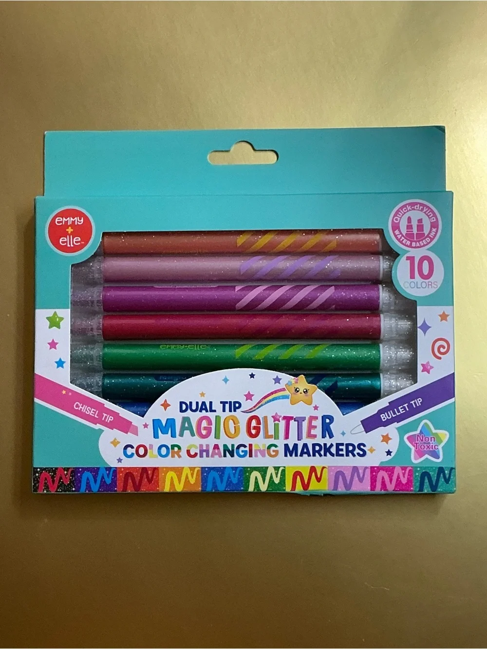 Dual Tip Magic Glitter Color Changing Markers Many Assorted Colors